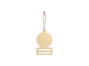 Sublimation Plywood Money Holder Ornament(9.2*15.2*0.4cm, Christmas Ball Shape)