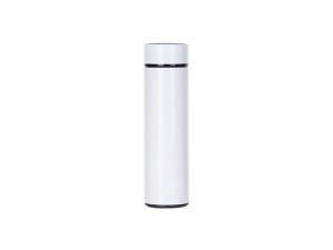 16oz/450ml Sublimation Smart Stainless Steel Flask (White)