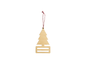 Sublimation Plywood Money Holder Ornament(9.2*16.2*0.4cm, Christmas Tree Shape)