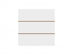 Sublimation Blanks Square MDF Sign w/ Stripes (15*15*1.5cm)