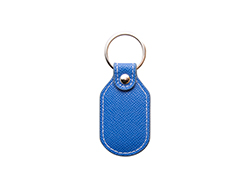 Porta-Chaves Couro PU para gravado a laser (Barril ,Azul)
