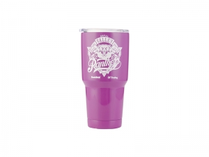 30oz/900ml UV Stainless Steel Tumbler (Purple)