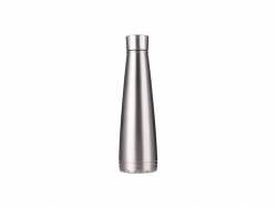 Botella Pirámide Acero Inoxidable 14oz/420ml (Plateado)