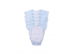 Mono Bebé Manga Corta Raglán Talla XXL (Azul Claro,18-24M)