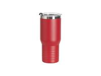 Engraving Blanks 22oz/650ml Powder Coated Ringneck Grip Stainlee Steel Tumbler(Red)