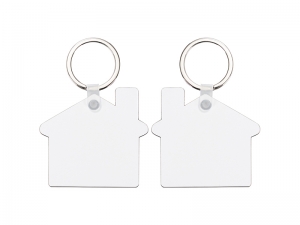 Sublimation Blanks Hardboard Key Ring (House)