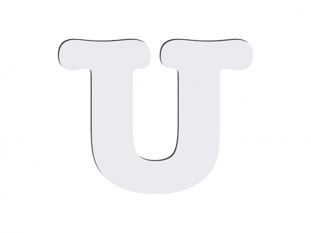 Sublimation HB Letters - U (MOQ: 36)