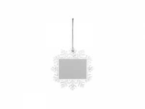 Sublimation Hanging Plastic Ornament (Snowflake, 10.5*10.5cm)