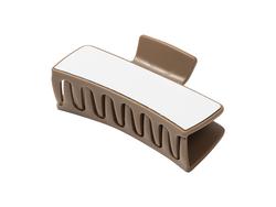 Pinza para cabello de sublimación con inserto (Café oscuro, 5.4*10.5*4.2 cm)