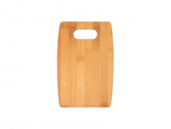 Arc Shaped Bamboo Cutting Board (22.86*15.24*1.1cm)  MOQ:1000pcs