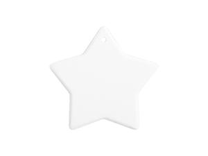 UV Bisque Ceramic Ornament (Star shape,8*8cm)