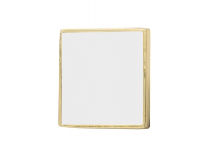 Sublimation Metal Button (Gold, Square)