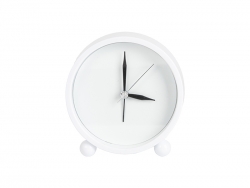 Sublimation Blank Alarm Clock w/ Sublimatable Alu Insert(10.5*10.7*4cm)