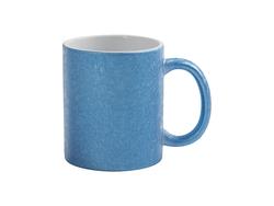Xícara Cerâmica com Tinta Rachada 11oz (Azul)