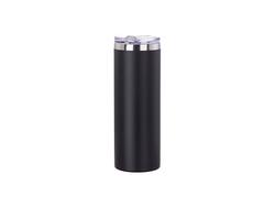 Garrafa Inox 20oz/600ml Coberto em Pó (Preto)