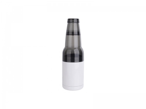 Sublimation 17oz/500ml Stainless Steel Beer Keeper w/ Bottle Opener(White)
