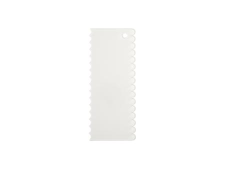 Raspador de decoración de pastel acrílico sublimación (10 * 24 * 0,4 cm, borde de encaje)
