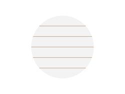 Sublimation Blanks Round MDF Sign w/ Stripes (φ30.5*1.5cm)