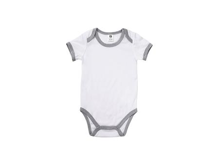 Baby Onesie Short Sleeve XL(Gray Edge,12-18M)
