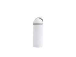 24oz/720ml Stainless Steel Travel Tumbler with Portable Lid(White)