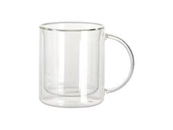 Caneca Dupla Capa Cristal Transparente 15oz/450ml