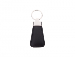 Llavero Cuero PU (Trapecio, Negro)