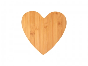 Heart Shaped Bamboo Cutting Board (22*21.5*0.9cm)  MOQ:1000pcs