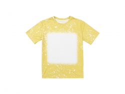 Yellow Bleached Starry Cotton Feeling T-shirt for Sublimation Printing
