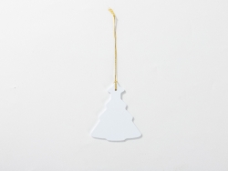 Sublimation Blanks Plastic Christmas Tree Ornament(7.1*8.3cm)