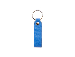 Porta-Chaves Couro PU para gravado a laser (Trela, Azul medio)
