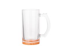 Jarra Cerveja Vidro Transparente 16oz (Laranja)