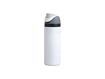 Engraving Blanks 16oz/500ml Powder Coated Stainless Steel Water Bottle with Flip One Touch Portable Lid