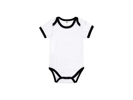 Baby Onesie Short Sleeve XL(Black Edge,12-18M)