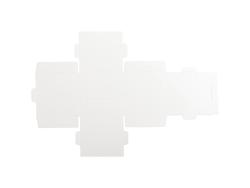 Caixa de lenços quadrada sub com boca em forma de oval pequena (10*10*10cm)