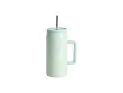Vaso térmico de acero inoxidable de 40 oz/1200 ml con agarre suave (verde mar)