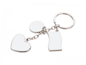 Sublimation Keychain with Pendant (Flag,Round,Heart)