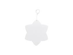 Adorno de sublimación  (forma de copo de nieve, 7.6*8.7 cm)