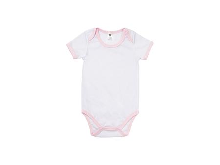 Baby Onesie Short Sleeve XXL(Pink Edge,18-24M)