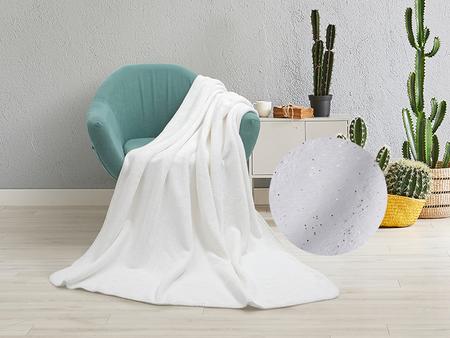 Cobertor Brilhante Dourado Minky Sublimação (Branco, 127*152cm/50&quot;x 60&quot;)