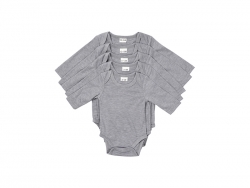 Sublimation Blanks Baby Onesie Long Sleeve(Gray)