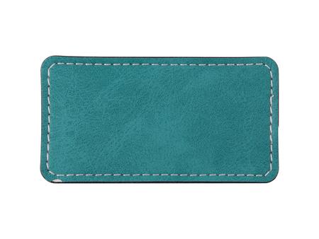 Sublimation PU Leather Badge Name Tag (Green, Big Rectangle)