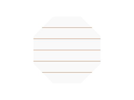 Sublimation Blanks Hexagon MDF Sign w/ Stripes (25.4*25.4*1.5cm)