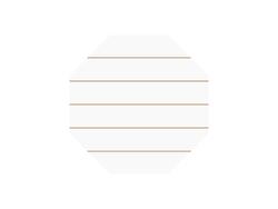 Sublimation Blanks Hexagon MDF Sign w/ Stripes (25.4*25.4*1.5cm)