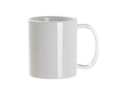 Sublimation Blanks 11oz White Mug (Clear Glass Handle)