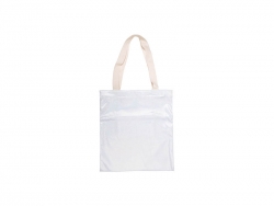 Bolsa Tote Brilhante (34*37cm, Branco)