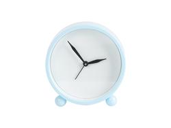 Reloj de alarma con inserción de aluminio sublimable (10,5*10,7*4cm, Azul claro)