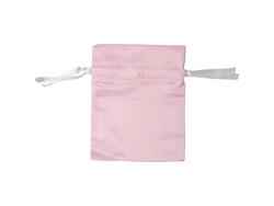 Bolsa Cordão Cetim Cor-de-Rosa (15*19cm)