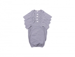 Pijama Bebê Manga Comprida Tamanho L (Cinza,6-12M)
