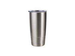 Tumbler Base Mais Fina Inox 20oz/600ml com Canudo (Branco)Quantidade mínima:500uds