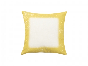 Sublimation Blanks Yellow Bleached Starry Linen Pillow Cover